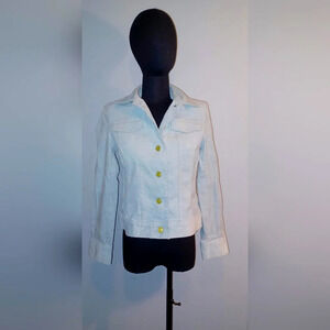 A Talbot's Corduroy Baby Blue Jacket